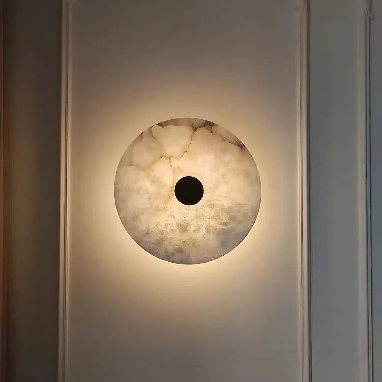 Witney Alabaster & Copper Wall Sconce detail view
