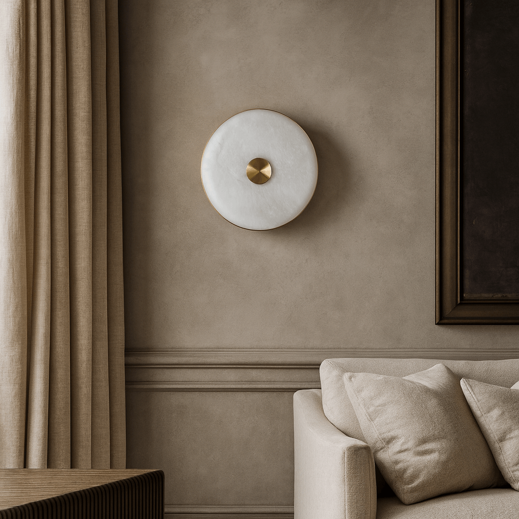 Windsor Alabaster Wall Sconce by Bling Lighting Studio