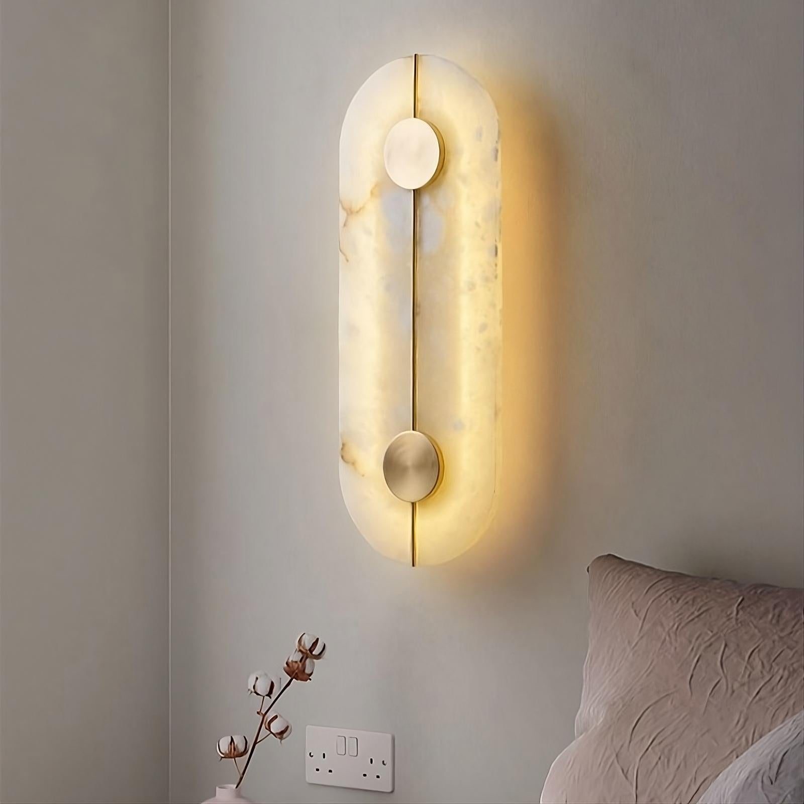 Haddon Alabaster Sconce detail view