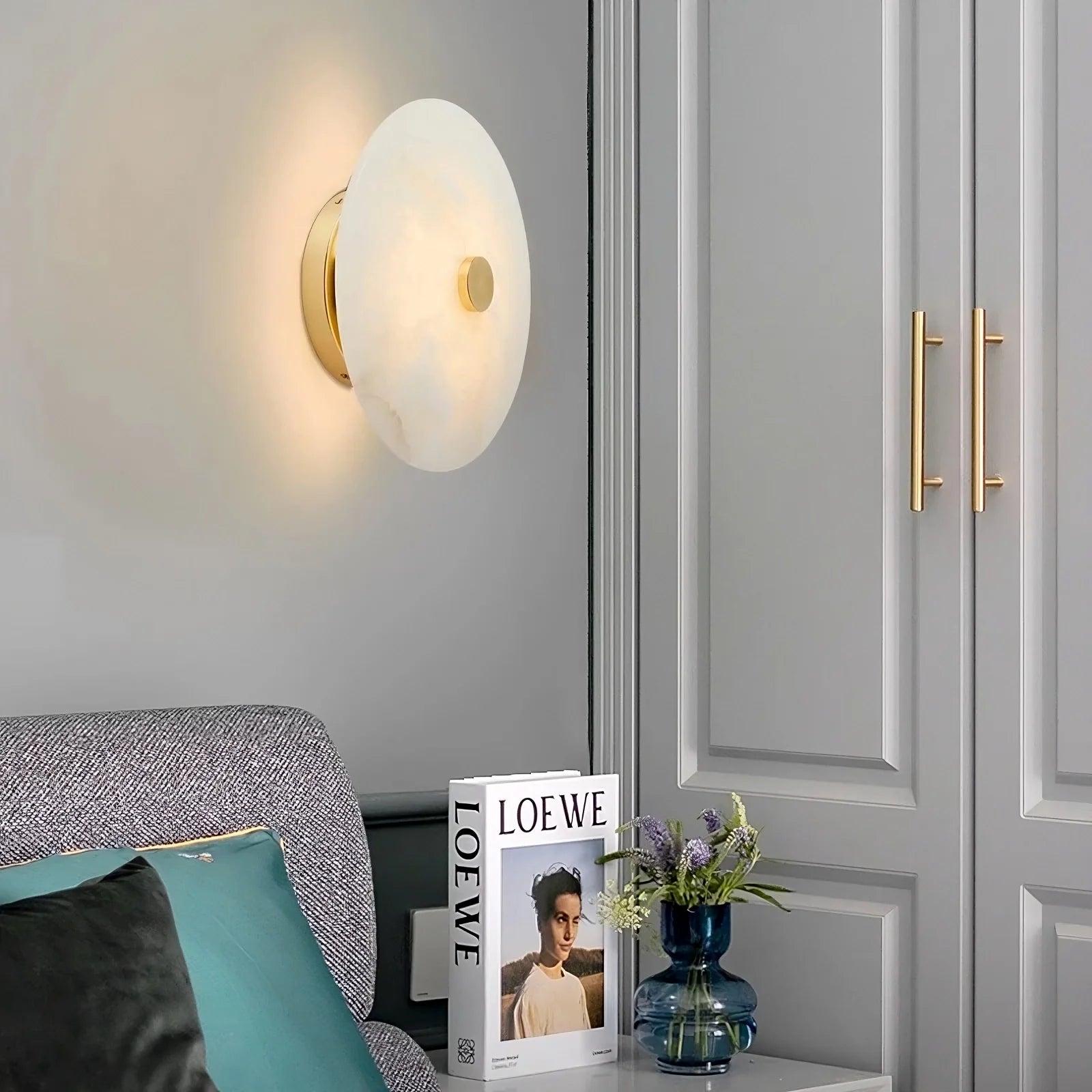 Witney Alabaster & Copper Wall Sconce product image